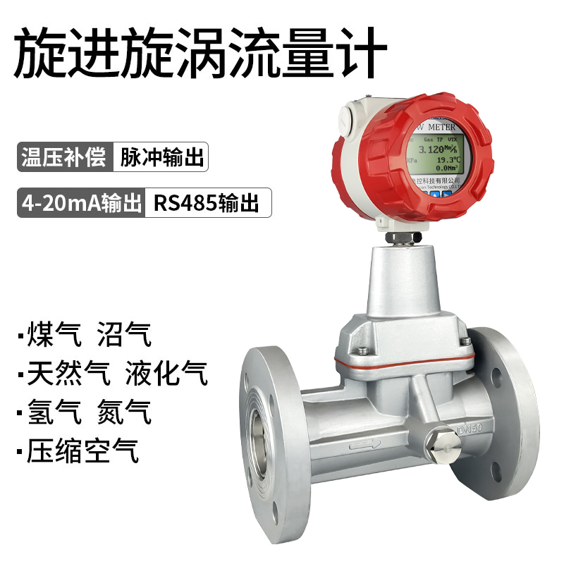 進旋渦氣體流量計的組成結構和特點介紹